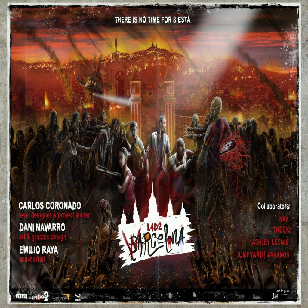 Постер кампании Warcelona для Left 4 Dead 2