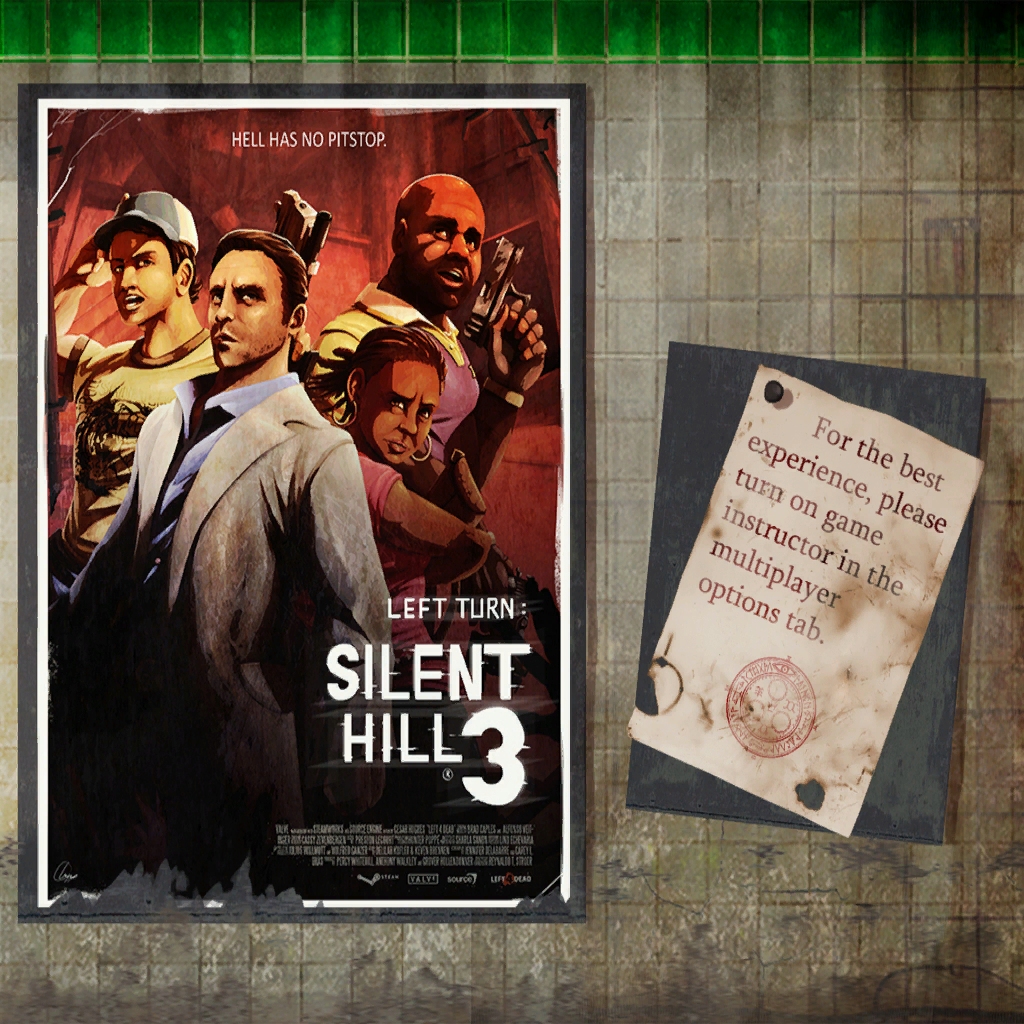 Постер кампании Left Turn Silent Hill 3 Tribute для Left 4 Dead 2