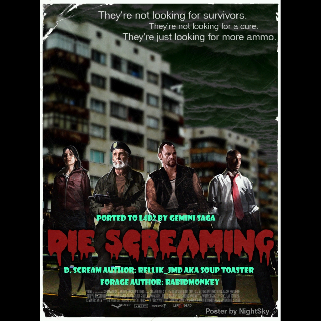 Постер кампании Left 4 Dead 2 - Die Screaming 2